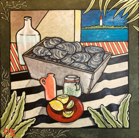 Ma bourriche — Toile originale Olf | Acrylique 80×80 cm