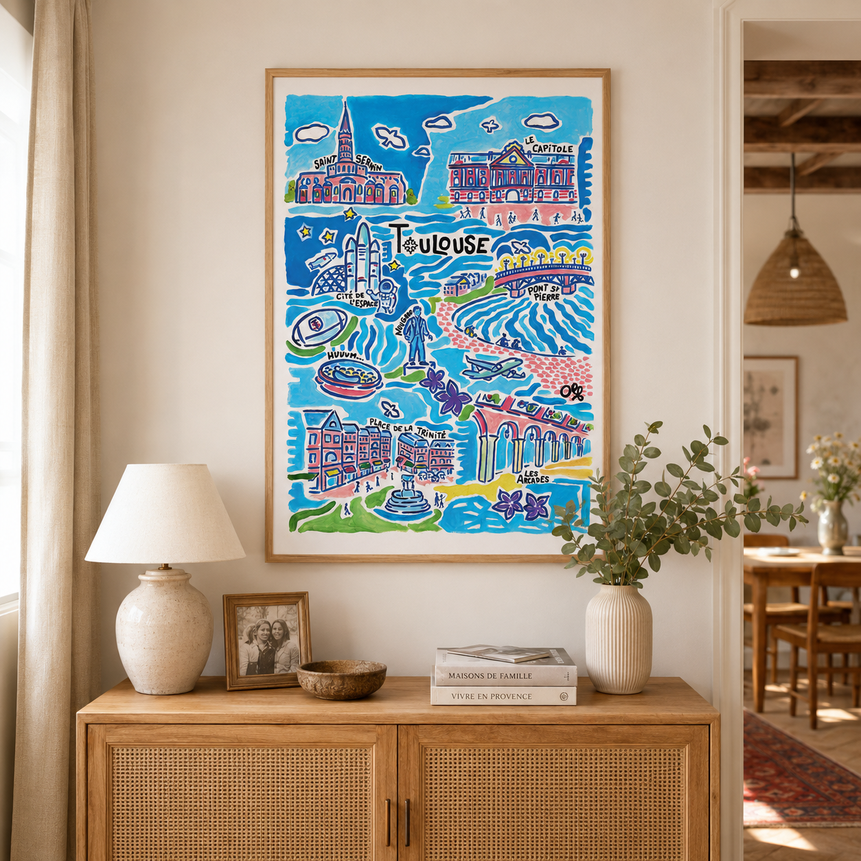 Affiche Toulouse | Peinture Olf 30×40 ou 50×70 cm